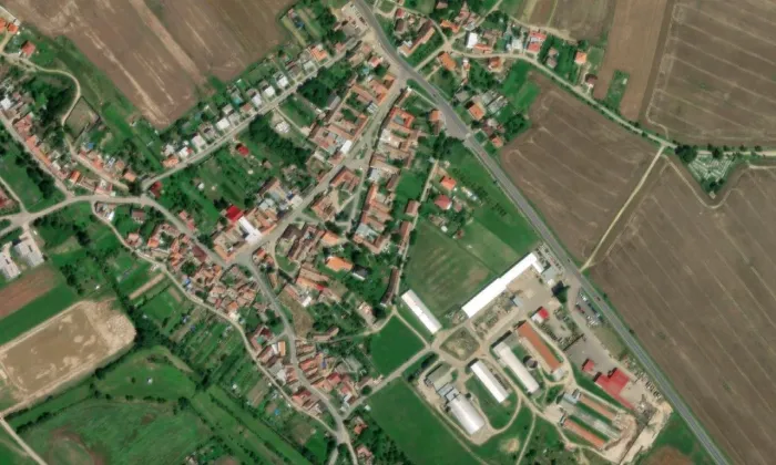 kostel Nanebevzetí Panny Marie (Olbramkostel) – letecký pohled
