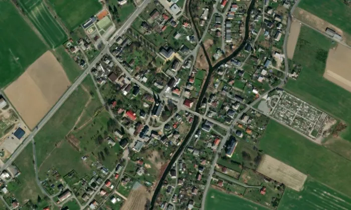 Kostel Nanebevzetí Panny Marie (Rapotín) – letecký pohled