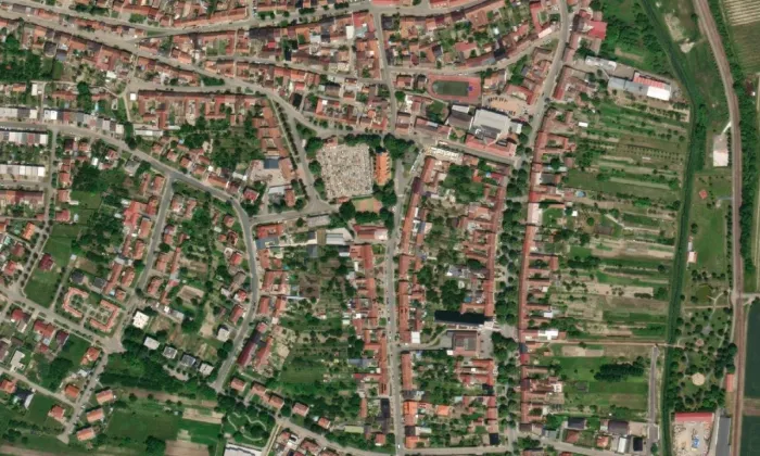kostel Nanebevzetí Panny Marie (Velké Pavlovice) – letecký pohled