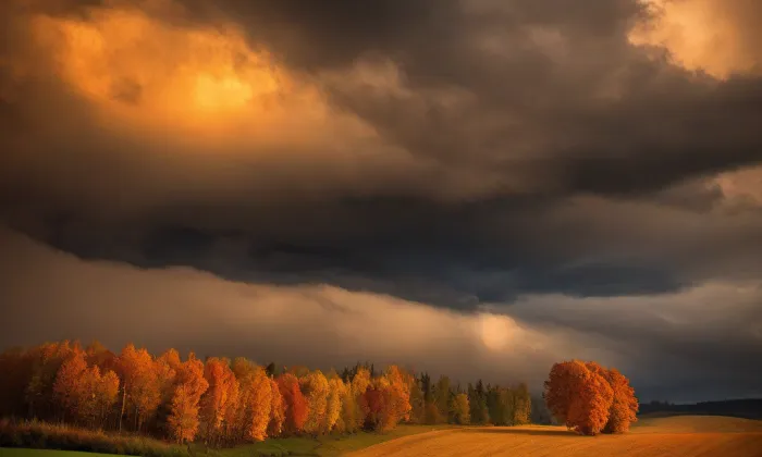 Kostel Narození Panny Marie – autumn