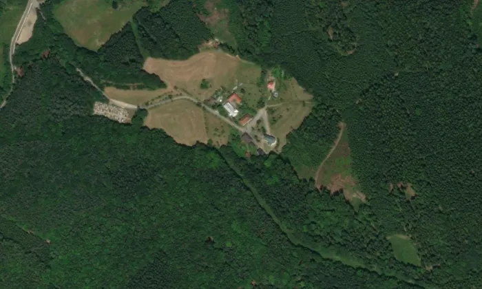 Kostel Panny Marie Sněžné (Provodov) – letecký pohled