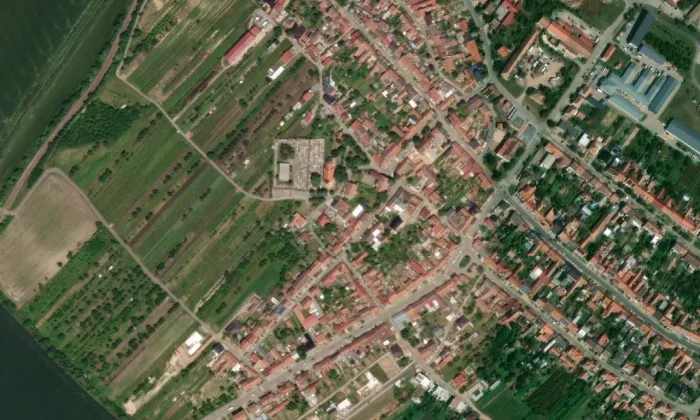 Kostel svaté Anny (Bořetice) – letecký pohled