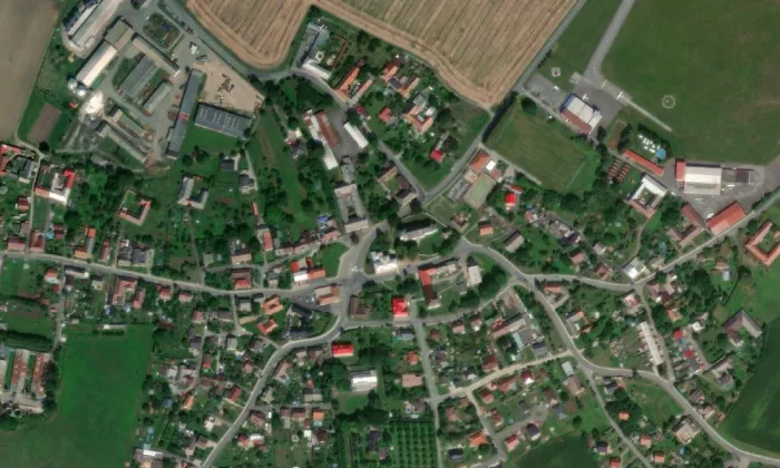 Kostel svaté Kateřiny (Staré Město) – letecký pohled