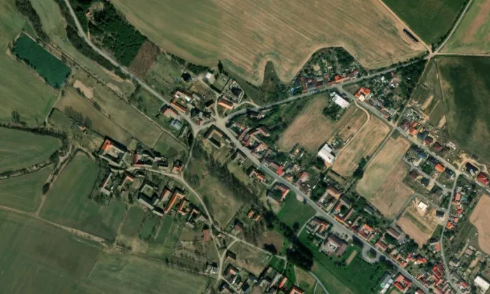 kostel svaté Maří Magdaleny (Šebkovice) – letecký pohled