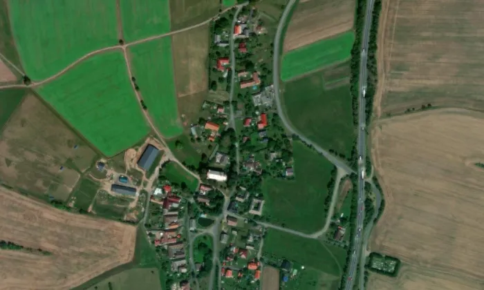 Kostel svaté Maří Magdaleny (Studená Loučka) – letecký pohled