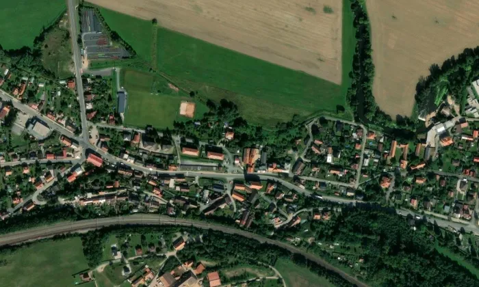 Kostel svatého Štěpána (Kozolupy) – letecký pohled