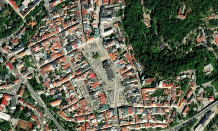 Kostel svatého Ignáce z Loyoly (Jihlava) – letecký pohled