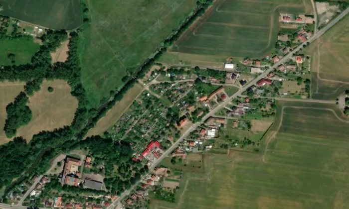 kostel svatého Jakuba (Nový Bydžov) – letecký pohled