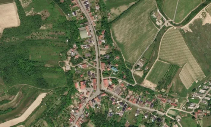 kostel svatého Jana Křtitele (Kurdějov) – letecký pohled