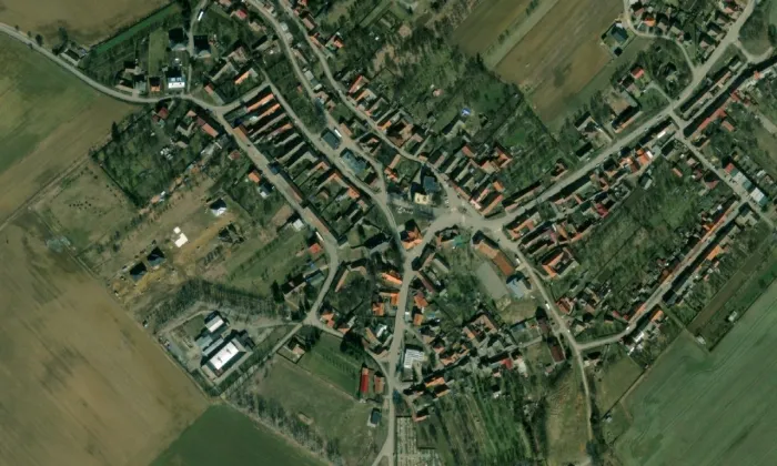 kostel svatého Jana Křtitele (Rokytnice nad Rokytnou) – letecký pohled