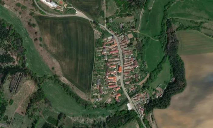 Kostel svatého Jiří (Lubnice) – letecký pohled