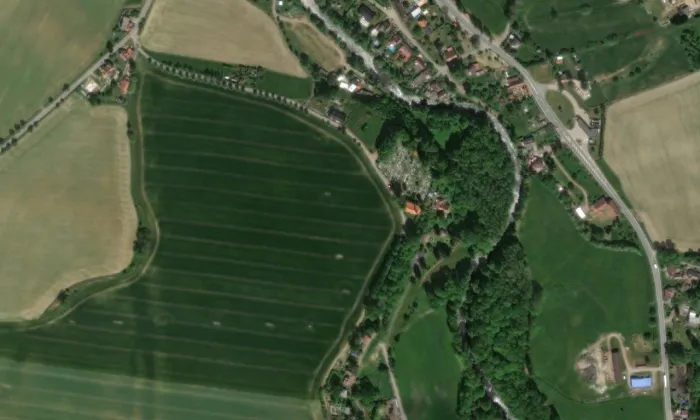 Kostel svatého Marka (Potštejn) – letecký pohled