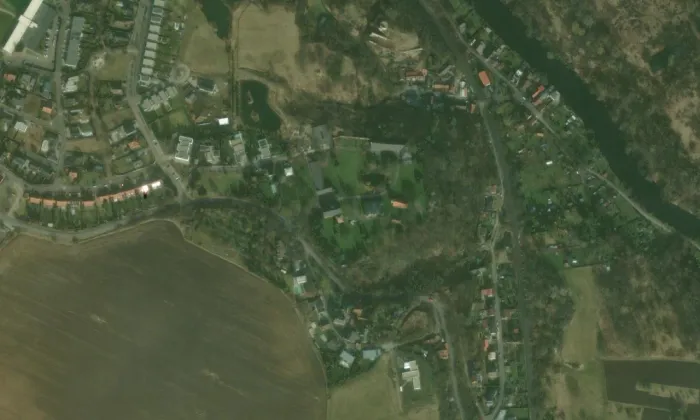 Kostel svatého Michaela archanděla (Michalovice) – letecký pohled