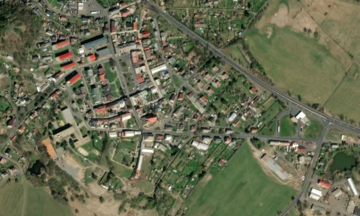 Kostel svatého Michaela archanděla (Bochov) – letecký pohled