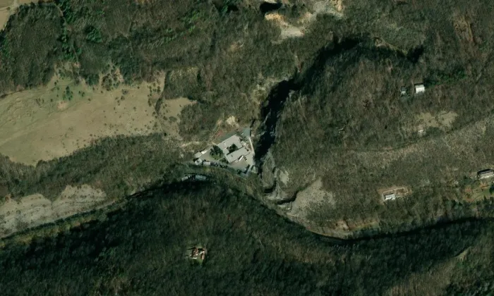 Kostel svatého Prokopa (Butovice) – letecký pohled