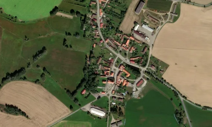 Kostel svatého Václava (Předslavice) – letecký pohled