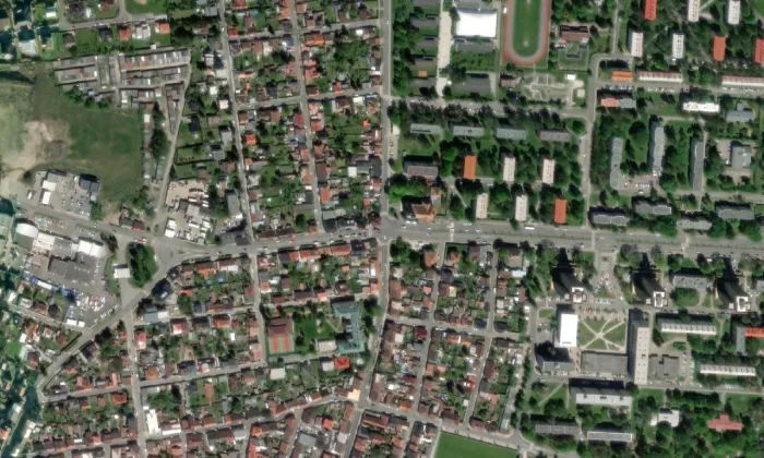 Kostel svatého Václava (Rozdělov) – letecký pohled