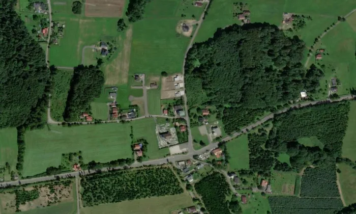 Kostel svatého Vavřince (Těrlicko) – letecký pohled