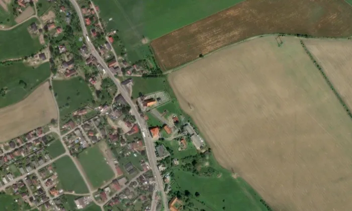Kostel svatého Zikmunda (Sopotnice) – letecký pohled