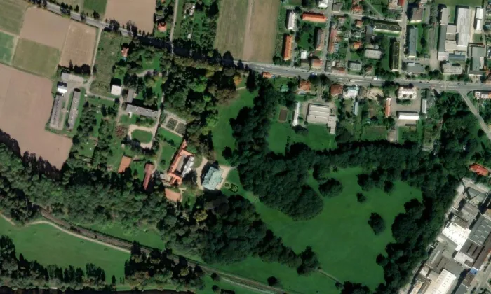 Kostelec nad Orlicí – letecký pohled