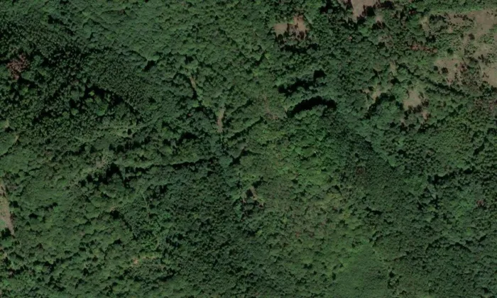 Kyšperk – letecký pohled