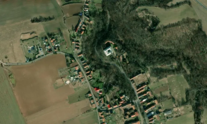 Líčkov – letecký pohled