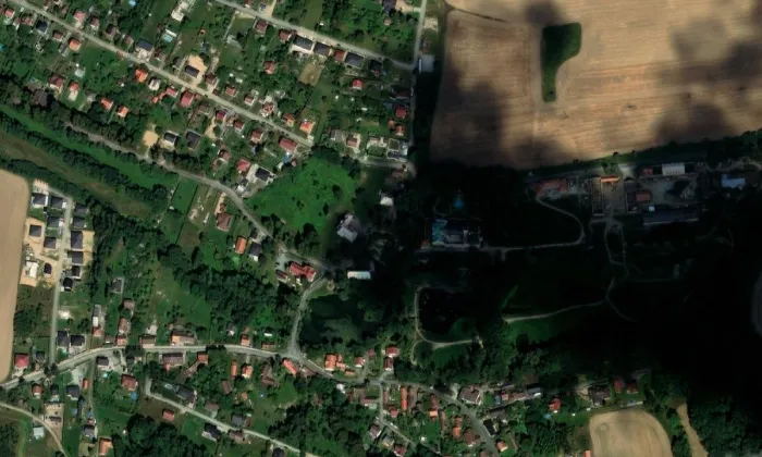 Líšno – letecký pohled