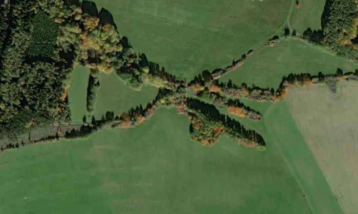 Lískovec – letecký pohled