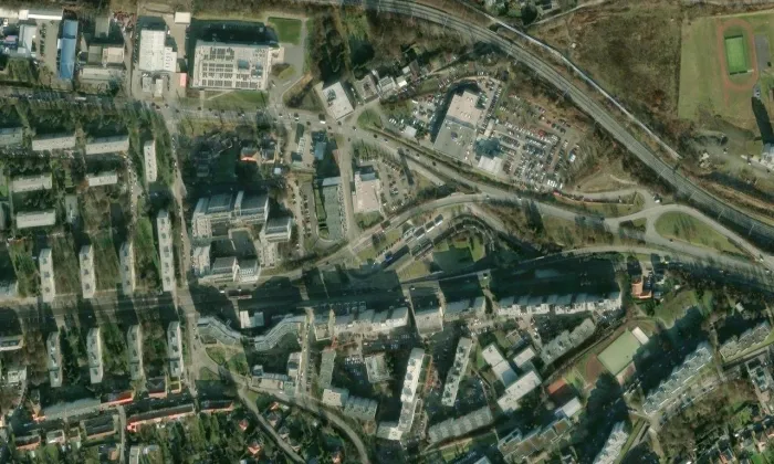 Lehovec – letecký pohled
