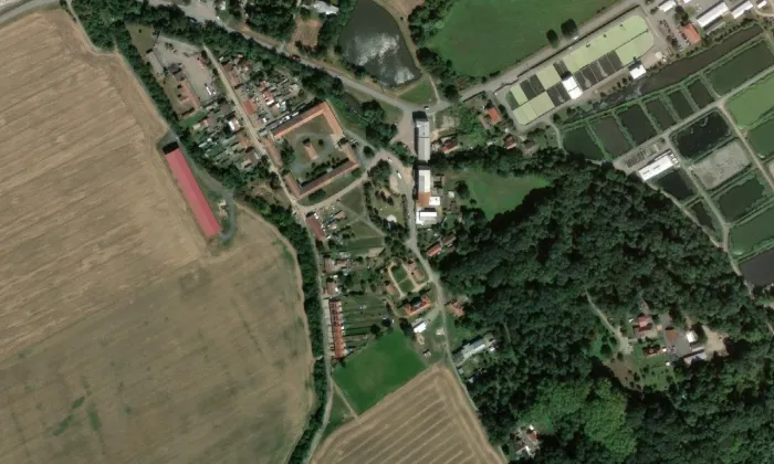 Leopoldsruhe – letecký pohled