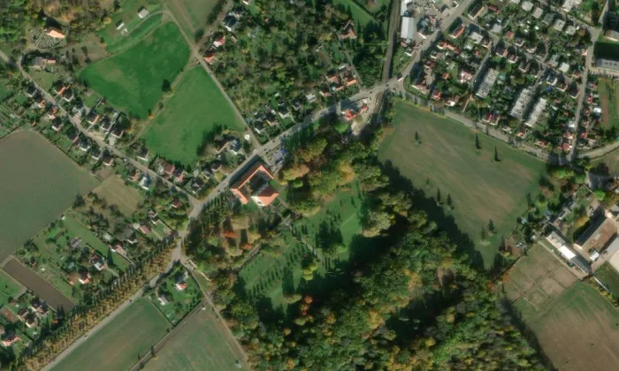 Libosad – letecký pohled