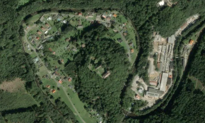 Litice – letecký pohled