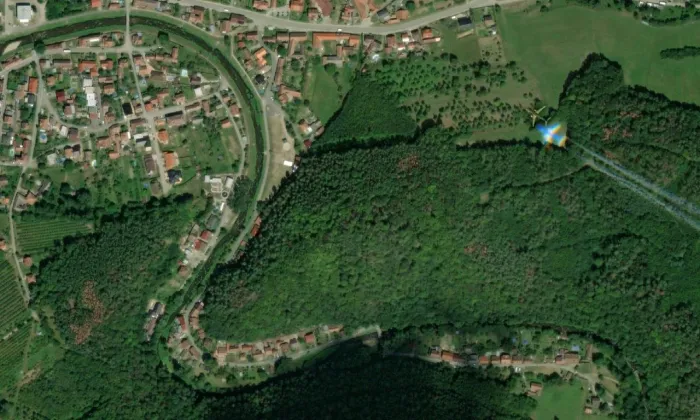Loučky – letecký pohled