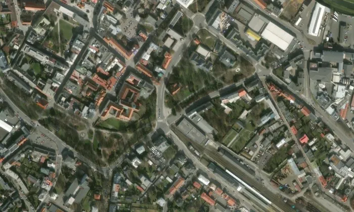 Městský dům kultury Petra Bezruče – letecký pohled