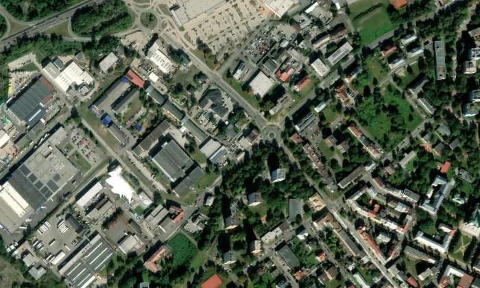 Mariánské Hory – letecký pohled