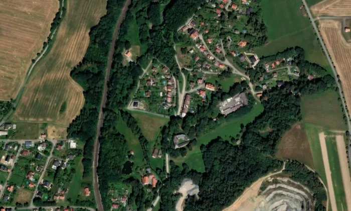 Mrač – letecký pohled