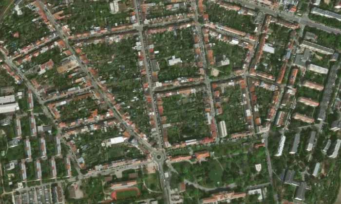 Nové Černovice – letecký pohled