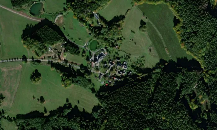 Nový Dvůr (Kejžlice) – letecký pohled