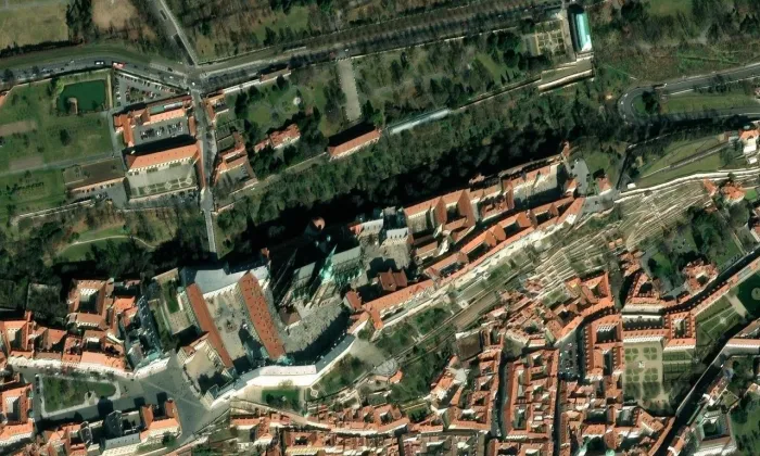 Nové proboštství (Praha) – letecký pohled