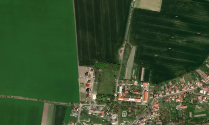 Nový Ronov – letecký pohled