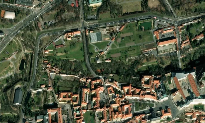 Nový Svět – letecký pohled