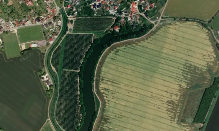 Nový Tábor – letecký pohled