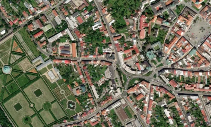 Novosady (Kroměříž) – letecký pohled