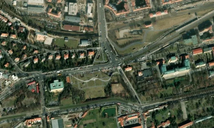park Marie Terezie – letecký pohled