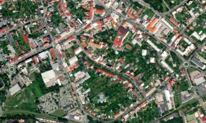 Plačkov – letecký pohled