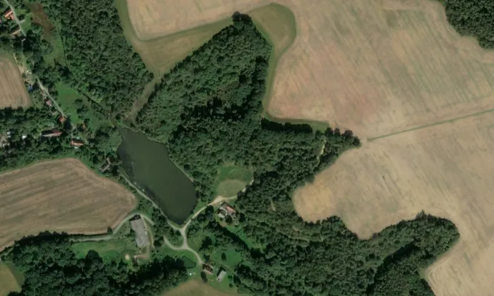 Podmokly – letecký pohled