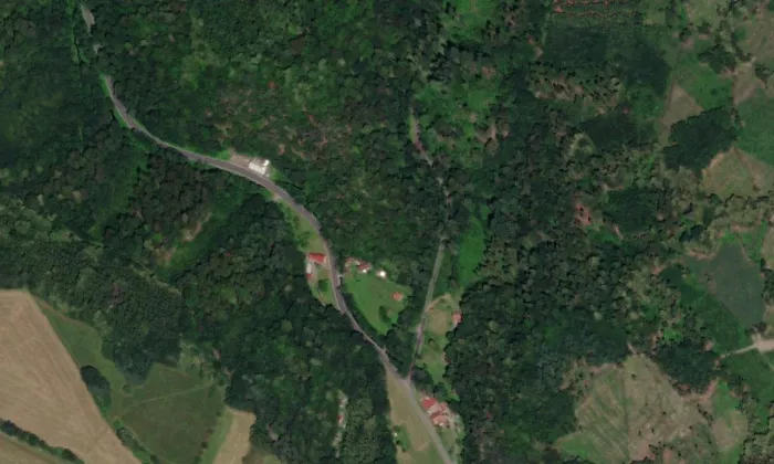 Potštát – letecký pohled