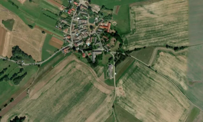 Proseč – letecký pohled