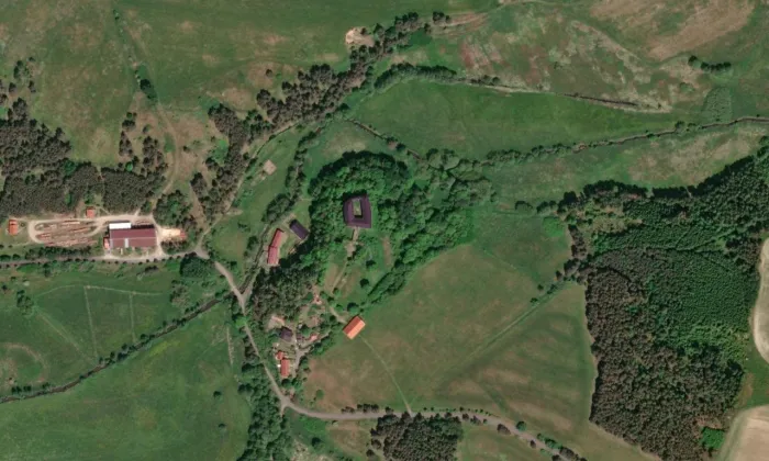 Prostiboř – letecký pohled
