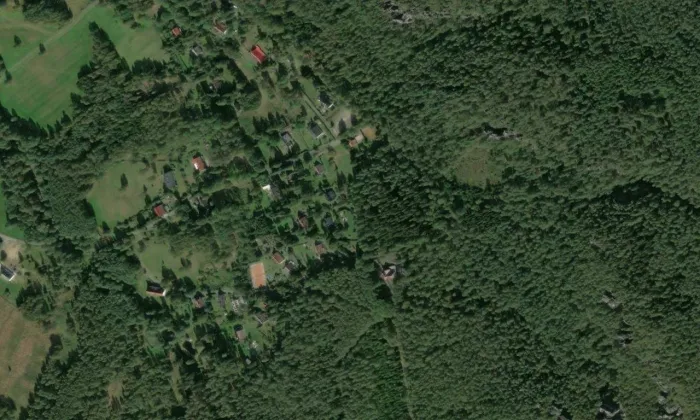 Rájec – letecký pohled